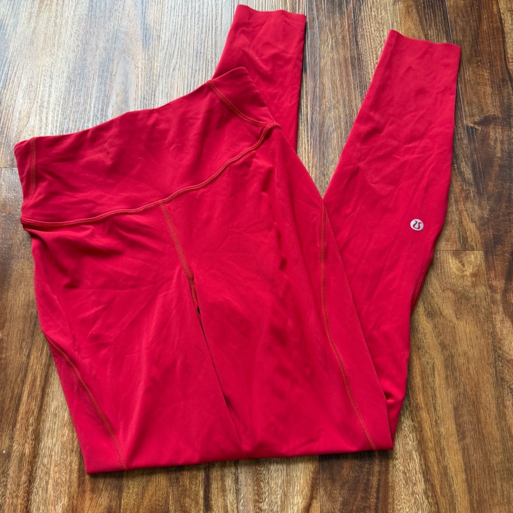 lululemon athletica Vibrant Red Leggings